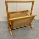 Rattan/bamboo and vintage cane magazine rack