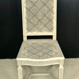 6 patinated Louis XVI style chairs