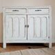 Parisian sideboard doors renovated pale green