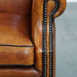 Sheepskin Leather Wingback Chair