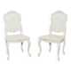 Paire de chaises cannées style Régence, fabrication Moissonnier