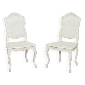 Pair of Regency chairs, caned. New condition. Production Harvester