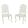 Paire de chaises cannées style Régence, fabrication Moissonnier