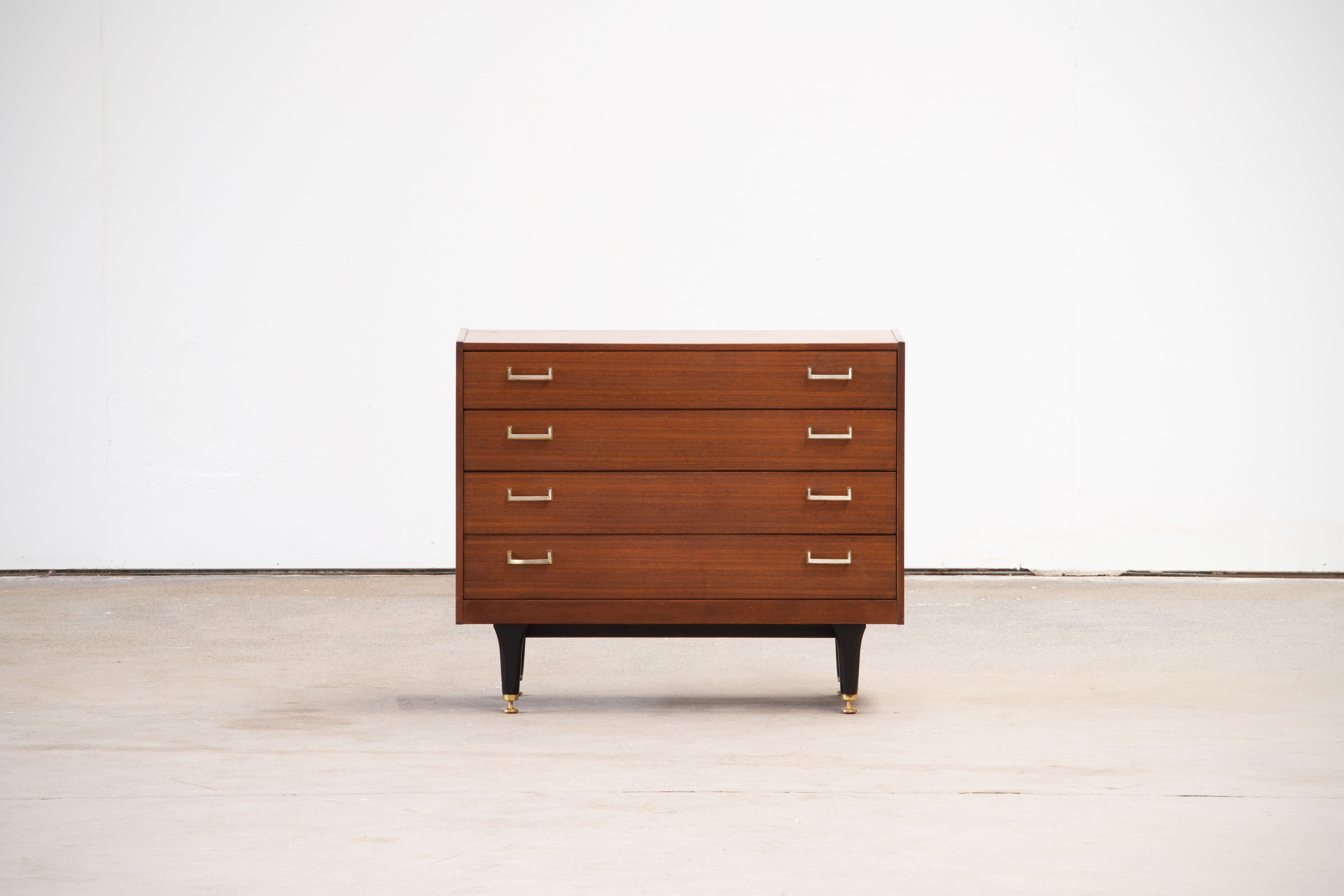 Vintage teak and brass dresser 1960