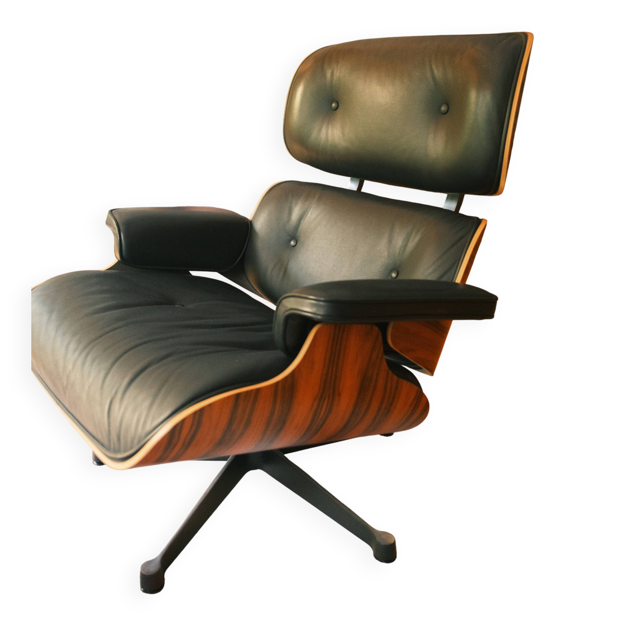 The Eames Lounge Chair, designed by Charles and Ray Eames, 1980s.