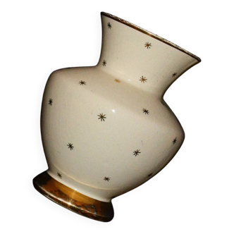 Art ceramic vase - hand painted - Paris