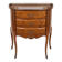Small curved chest of drawers in Louis XV style with marquetry.