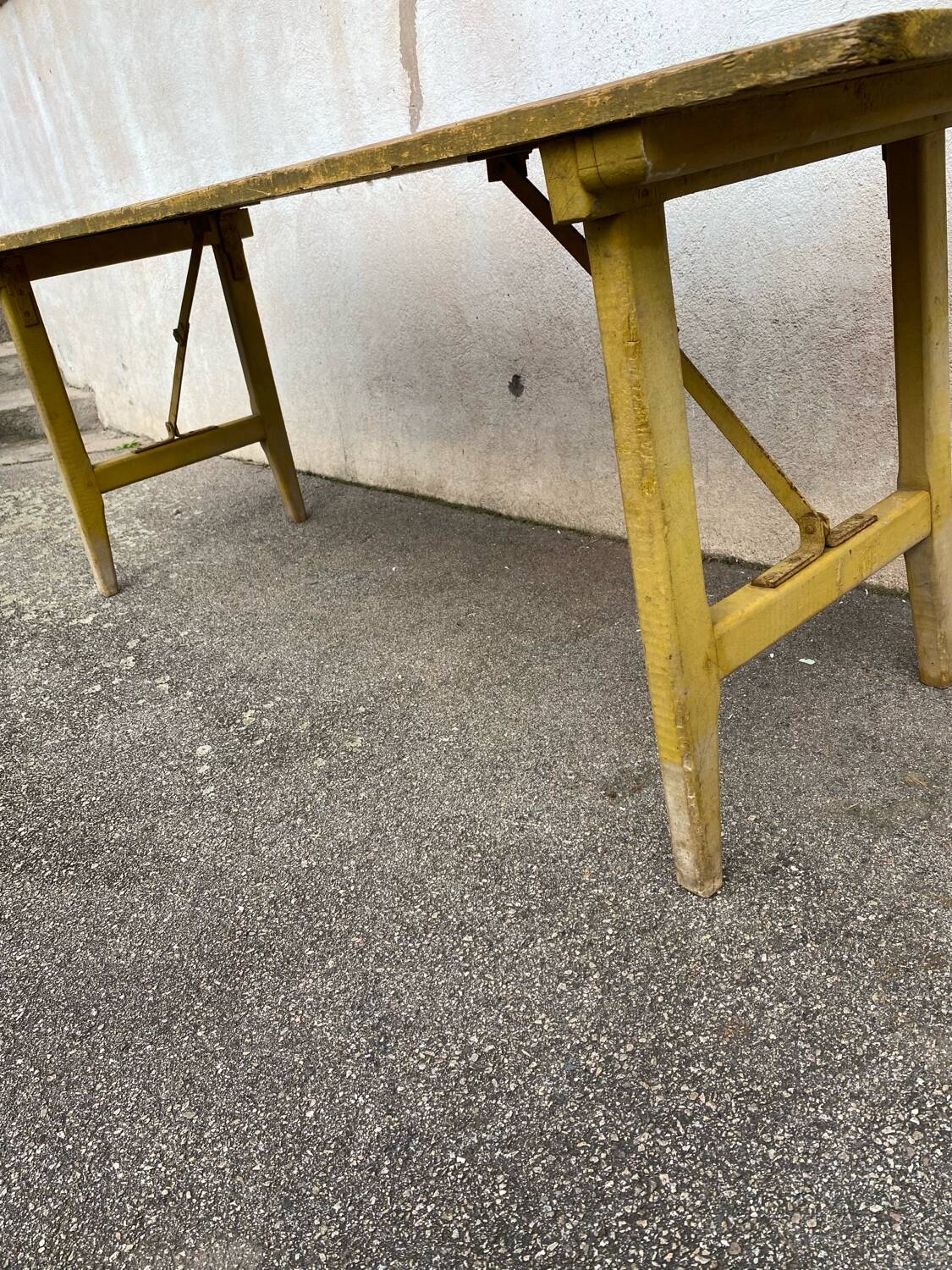 Wooden brasserie table