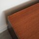 Low mahogany furniture, Danish design, 1970s, made in Denmark.