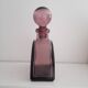 Carafe demi cercle en verre parme