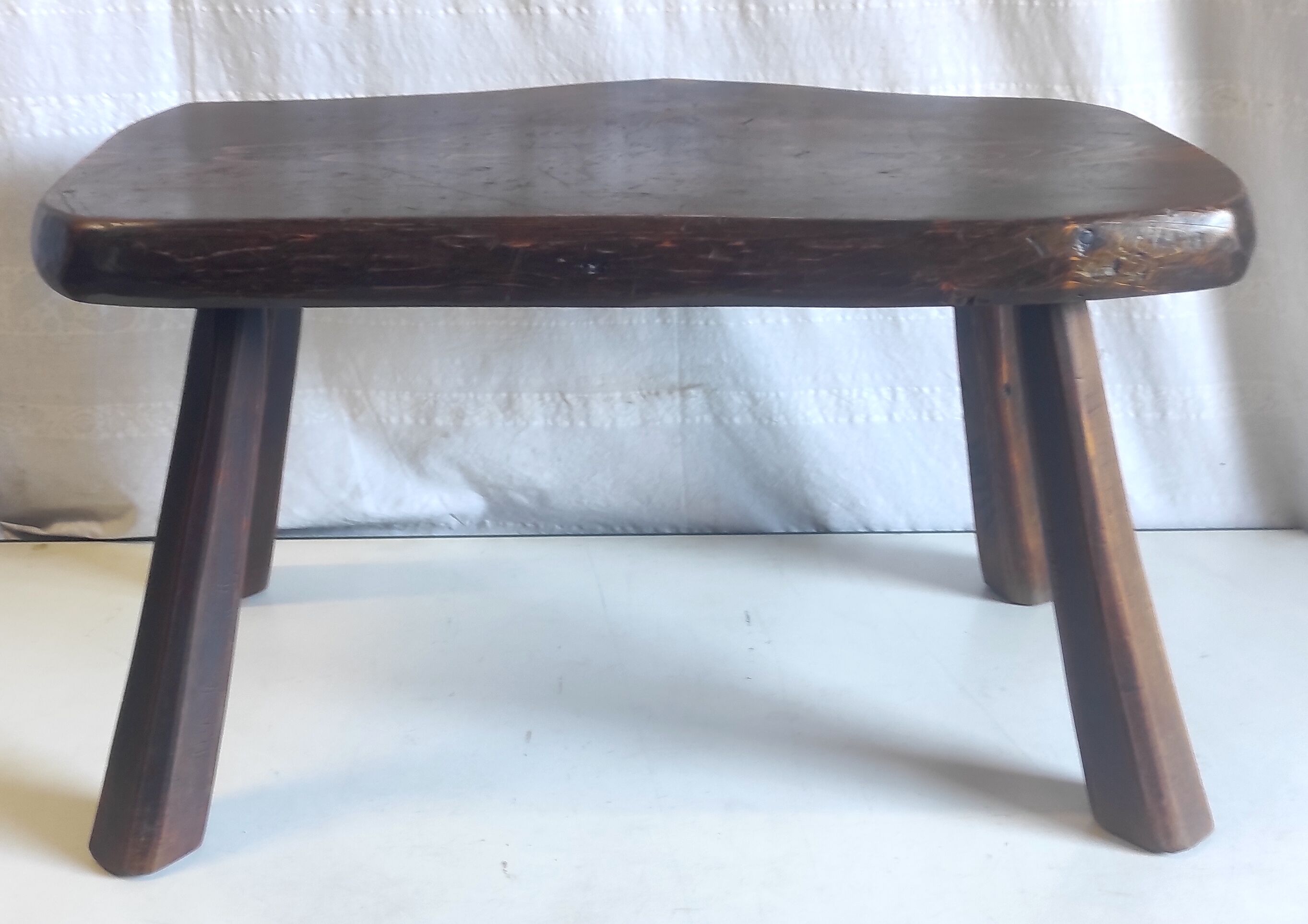 Brutalist solid wood coffee table – 50s/60s