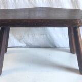 Brutalist solid wood coffee table – 50s/60s