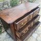 Crossbow chest of drawers in walnut, 18th century period