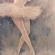 Ballerina painting on wood | Vintage painting | Framed | Art deco