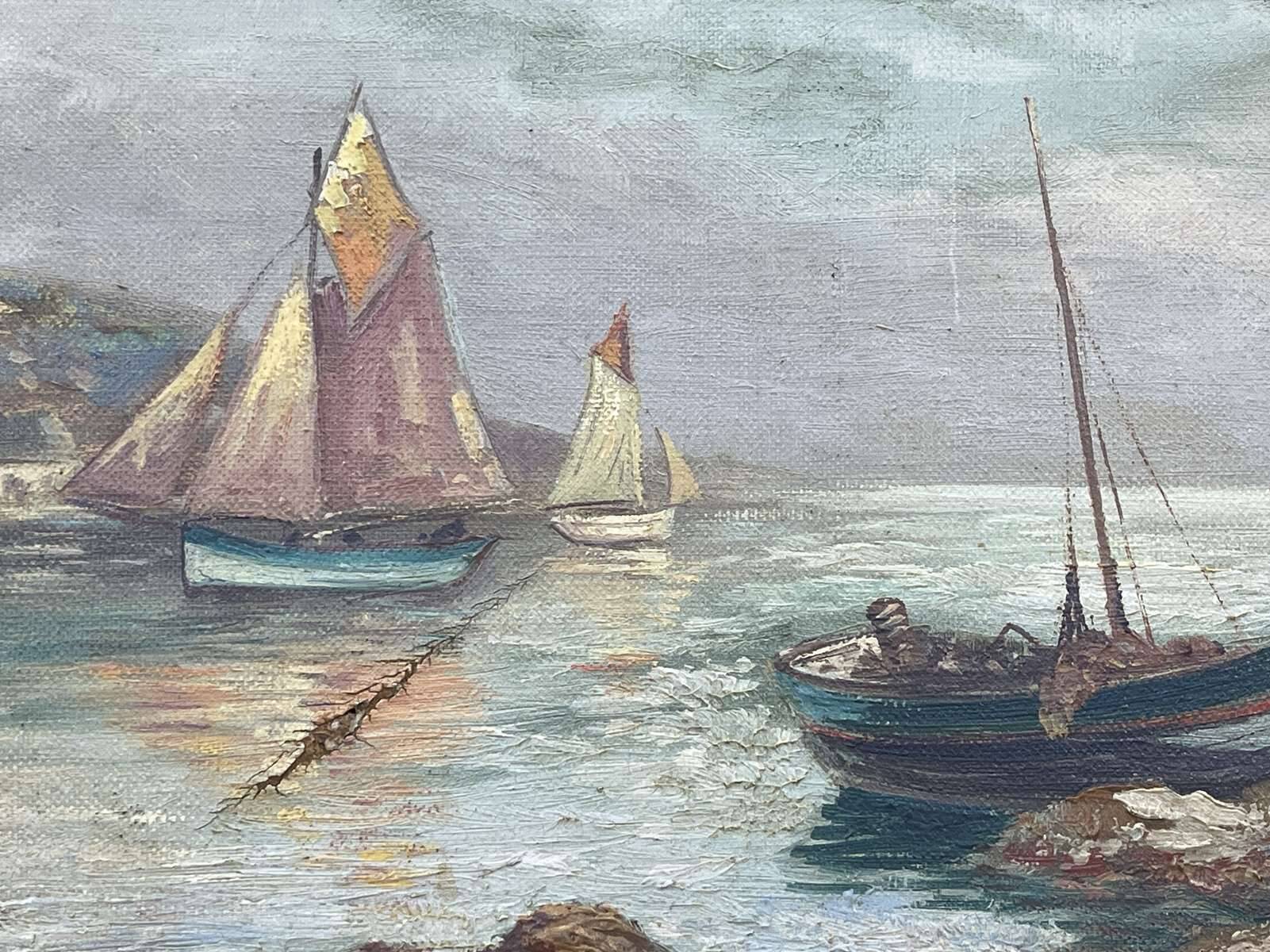 Marine, Oil on canvas signed Victorès