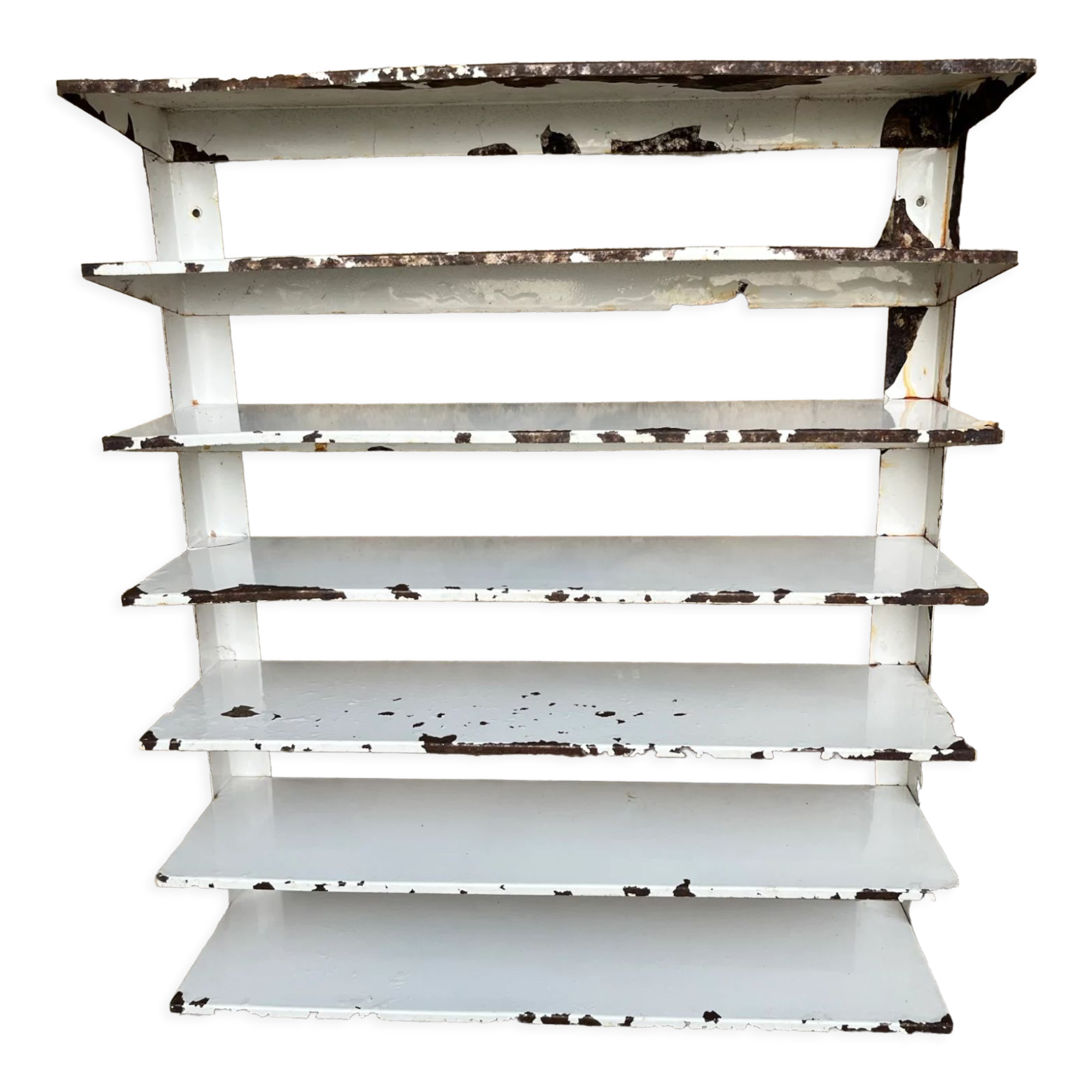 Metal wall workshop shelf