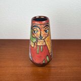 Danish studio pottery vase from the mid-century by Marianne Starck for Michael Andersen, 1960s.