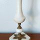 Alabaster lamp with gilding and seashells