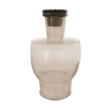 Smoked glass carafe, vintage design