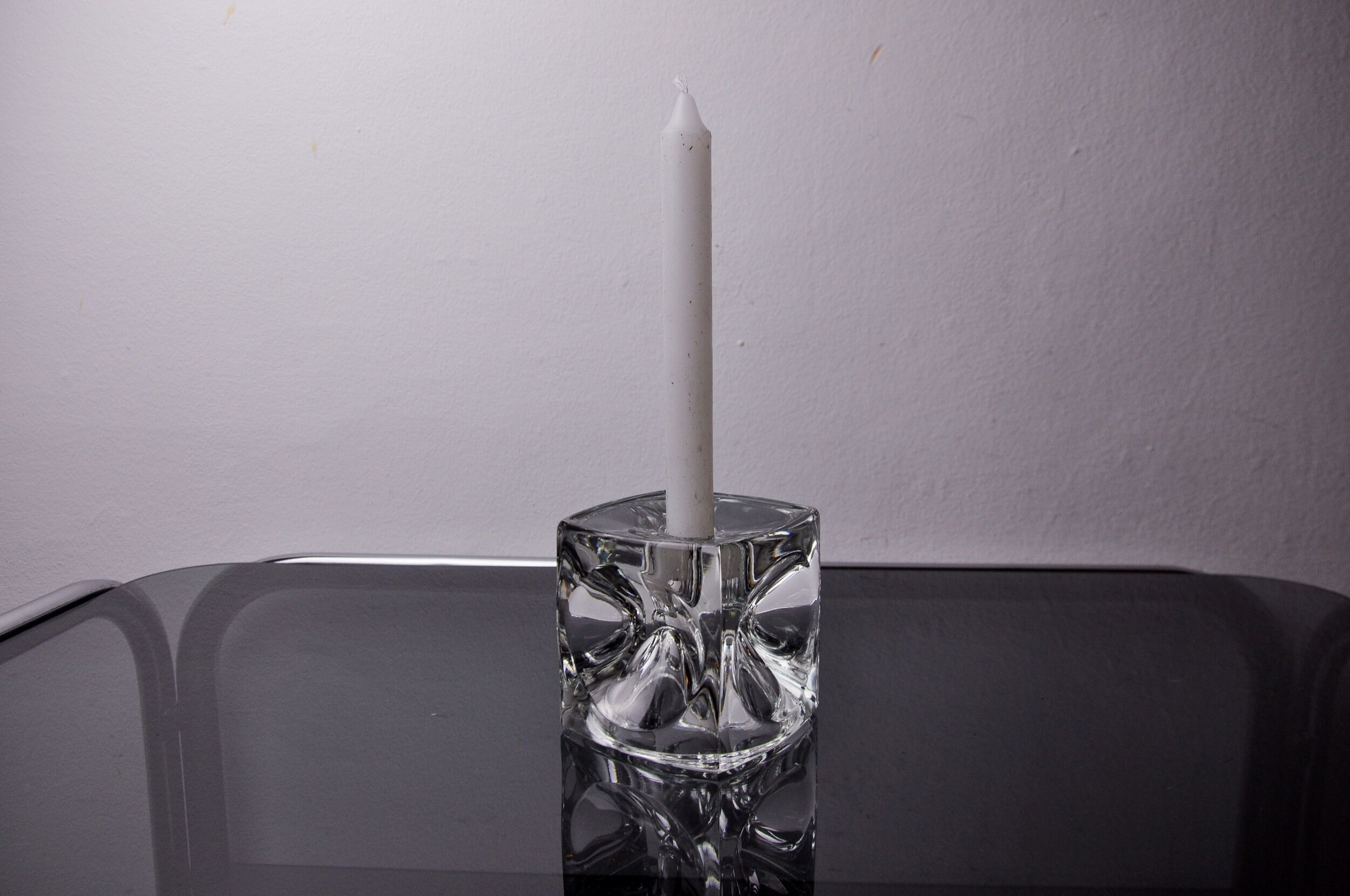 Ice cube candlesticks by Peill & Putzler, Germany, 1970