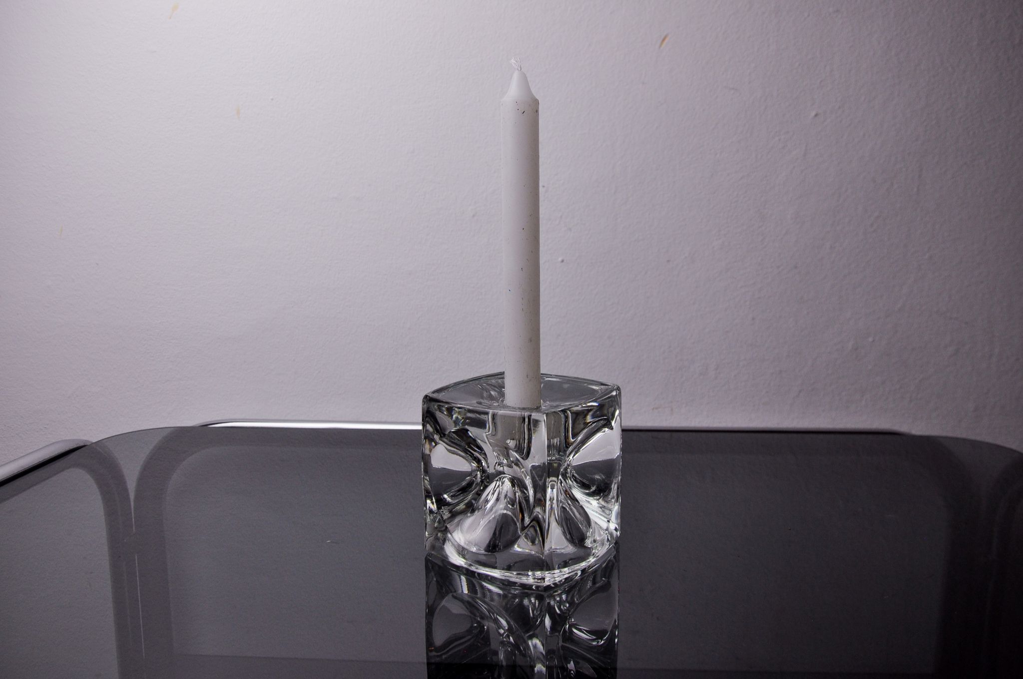 Ice cube candlesticks by Peill & Putzler, Germany, 1970