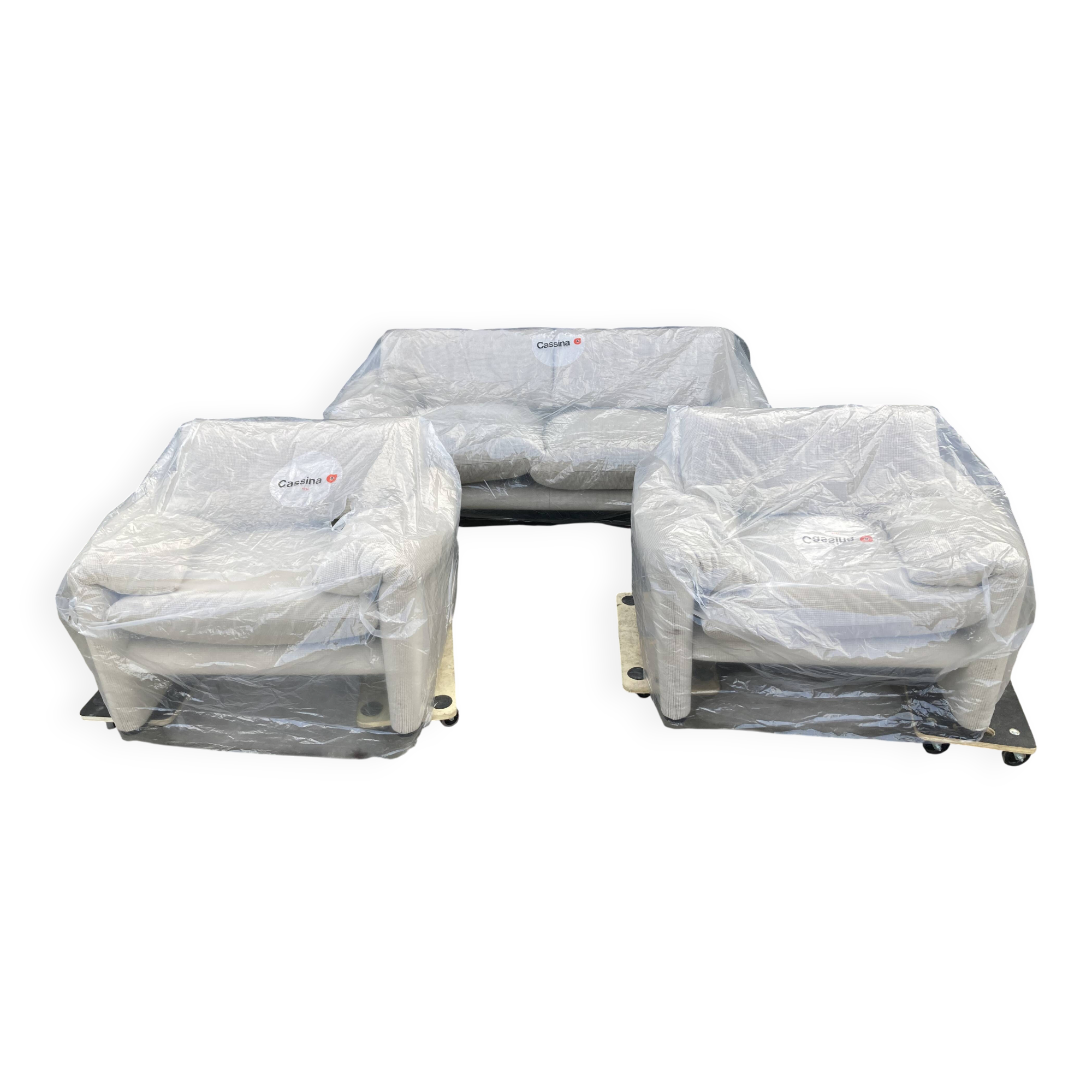 Ensemble Maralunga de Vico Magistretti pour Cassina, 1985