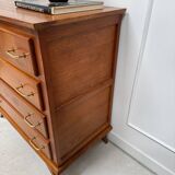 Vintage chest of drawers with compass feet