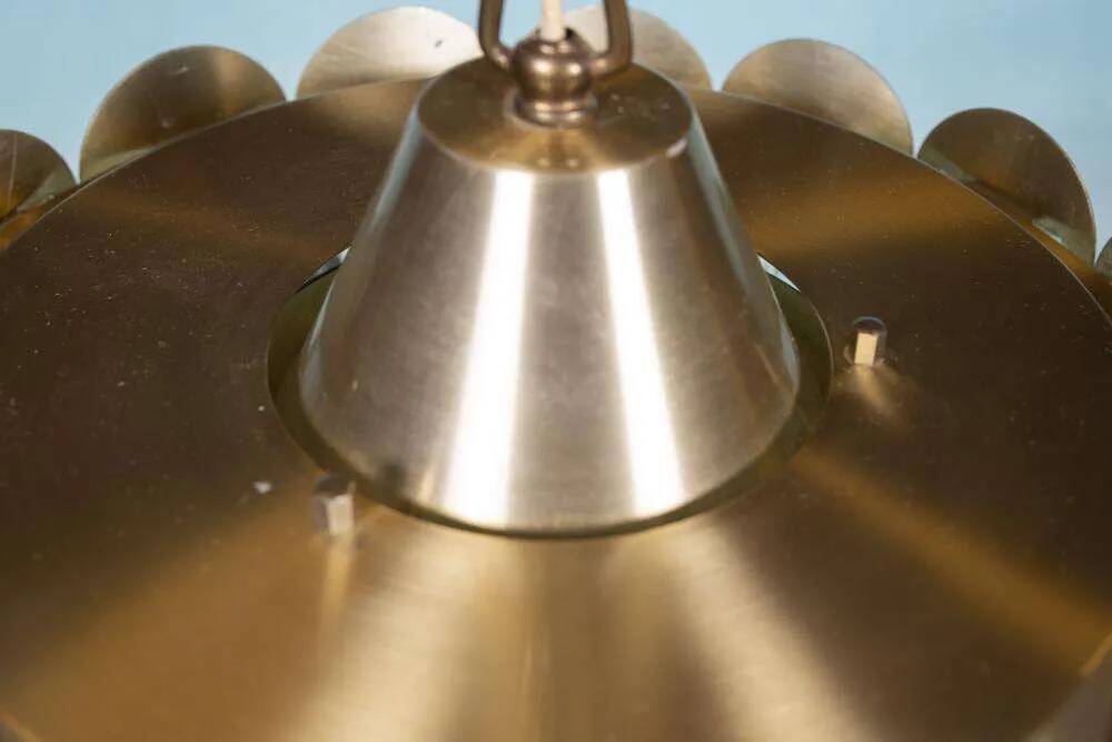 Vintage suspension light, Danish design from the 1960s, Regency style.