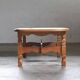 Vintage Danish brutalist oak & tile coffee table in the style of Henning Kjærnulf, 1960s