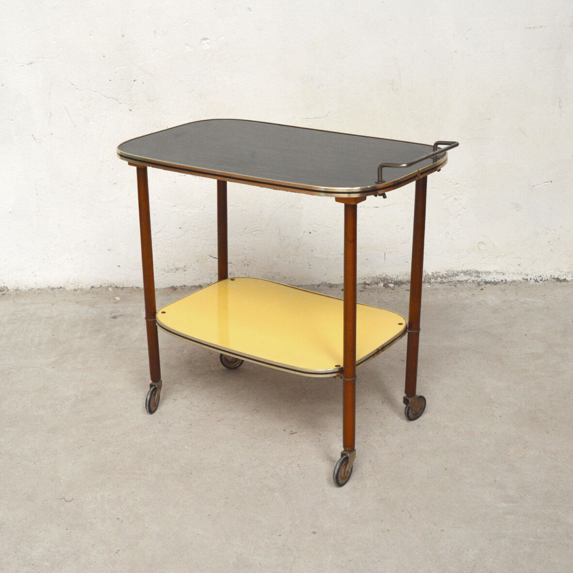 Yellow and black trolley, 1960