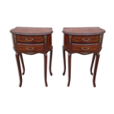 Pair of bedside tables Louis XV style