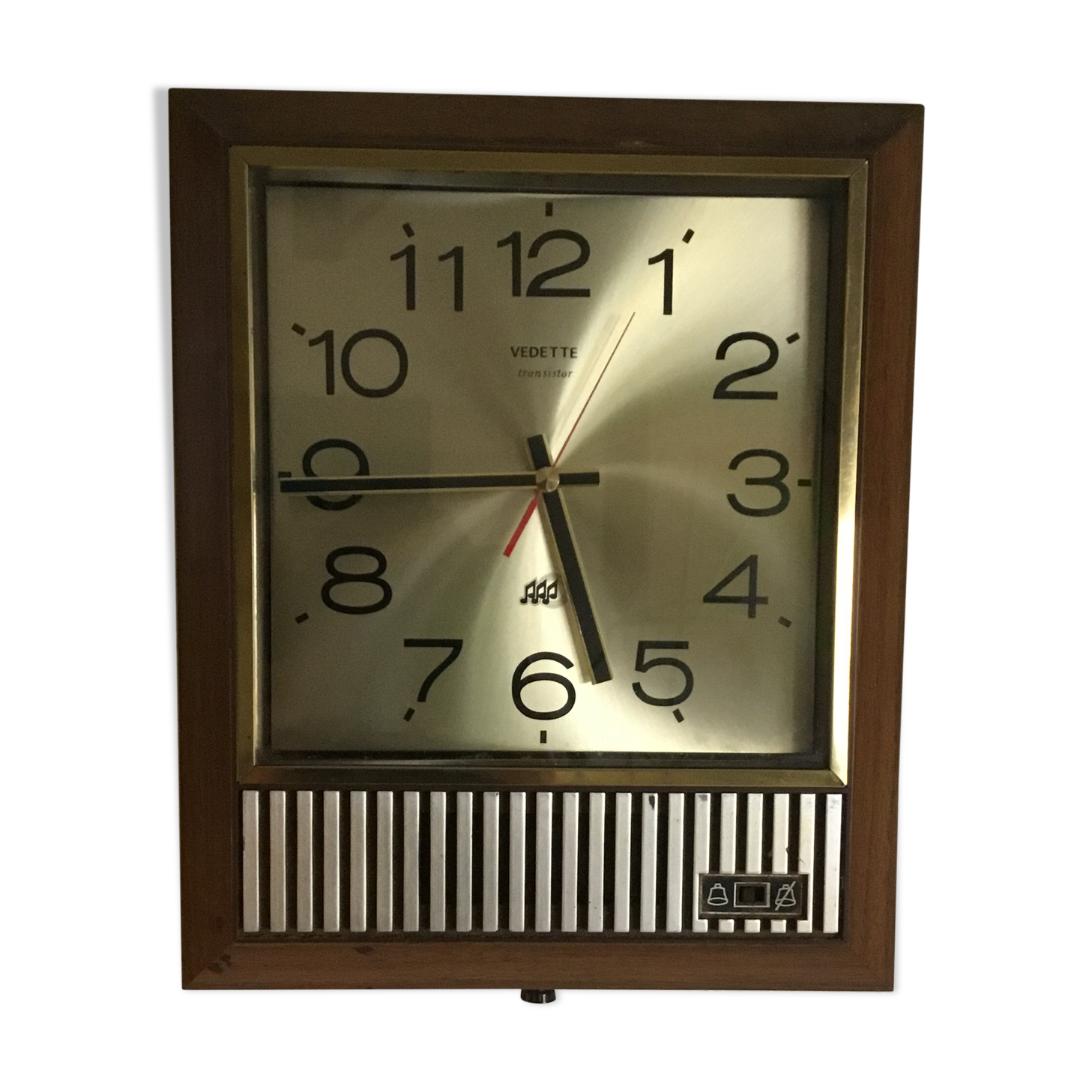 Horloge Murale Vintage Vedette Transistor - Occasion Fonctionnelle