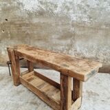 Antique workbench bathroom furniture or side table
