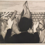 'Sally Army' Etching by Margaret Sheaff