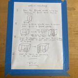 Armoire vintage pieds compas années 60