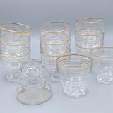 12 golden glasses
