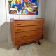 Scandinavian vintage dresser from the 60s teak feet compass