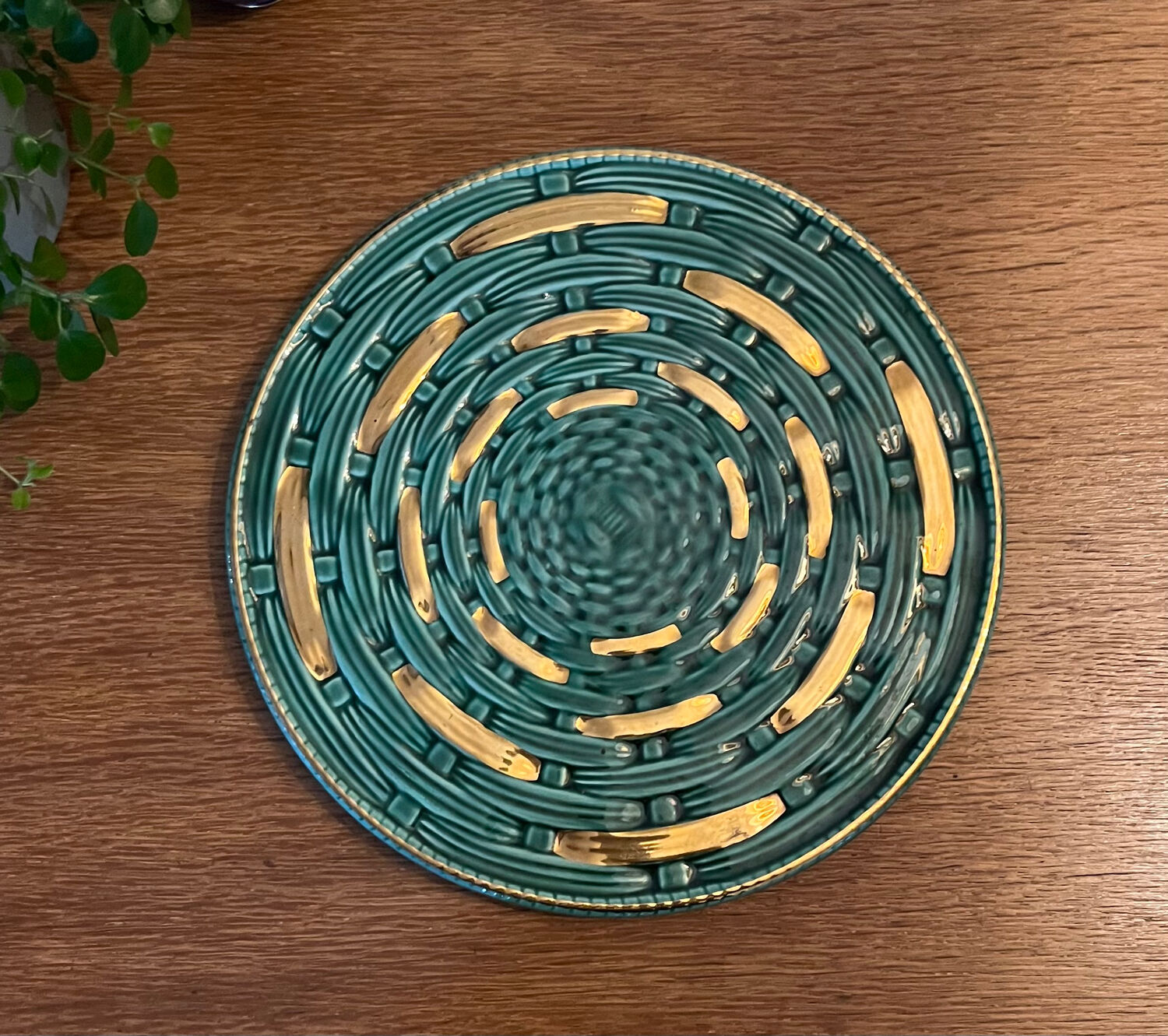 Sarreguemines earthenware trivet