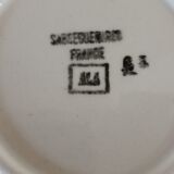 4 saucers iron earth Sarreguemines