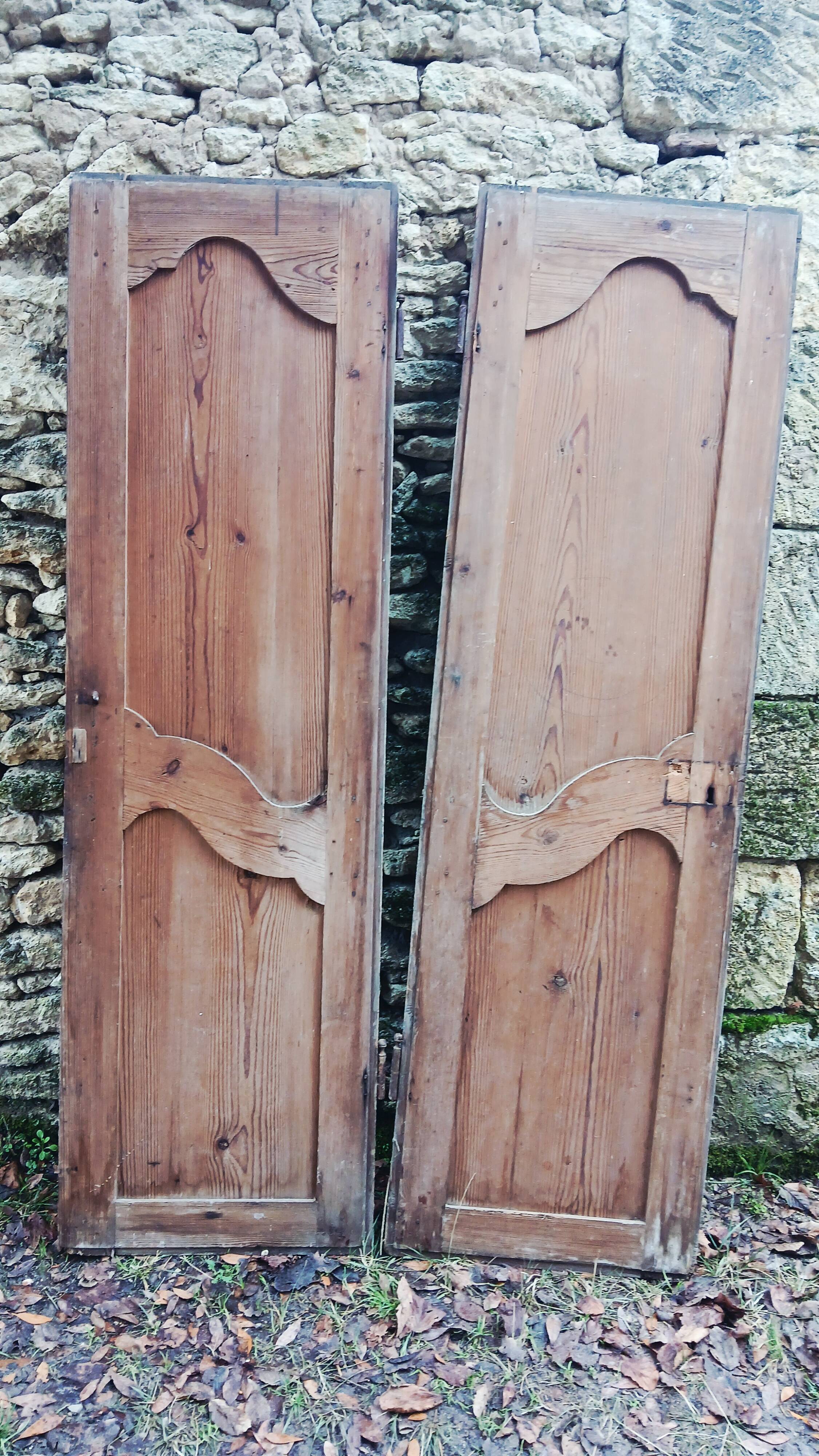 Pair of old cupboard doors