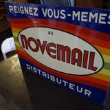 Plate enamelled novemail