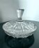 Cut Glass Bonbonnière / Geometric Floral Crystal Decor