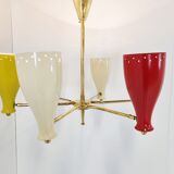 Mid century coloured chandelier, 1950s