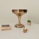 Antique art deco footed cup in gilded brass