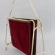 1950s Brass and Fabric Magazine Stand, Italy