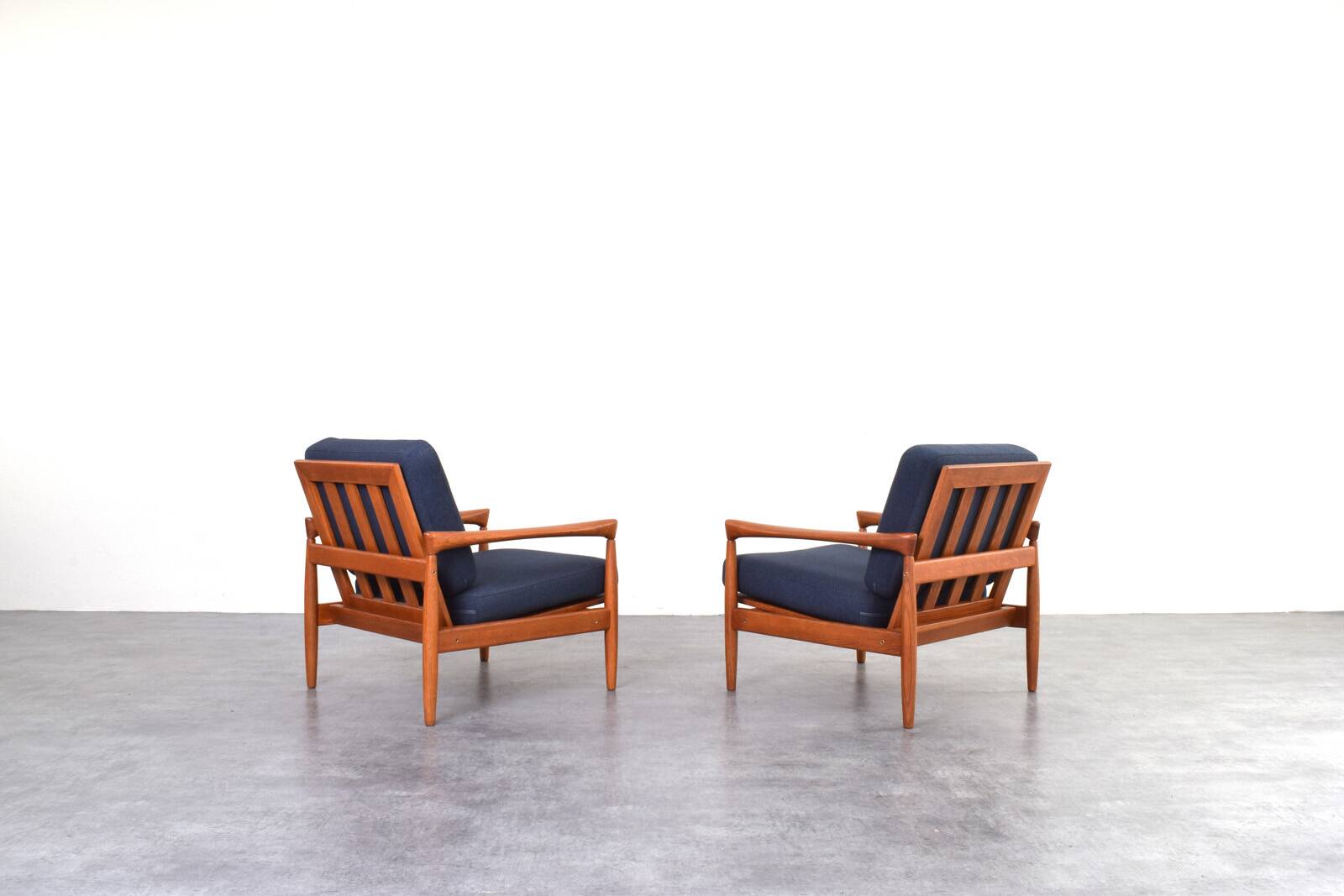 Mid-Century Oak Kolding Armchairs by Erik Wørts for IKEA, 1960s, Set of 2