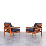 Mid-Century Oak Kolding Armchairs by Erik Wørts for IKEA, 1960s, Set of 2