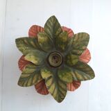 Metal flower wall light
