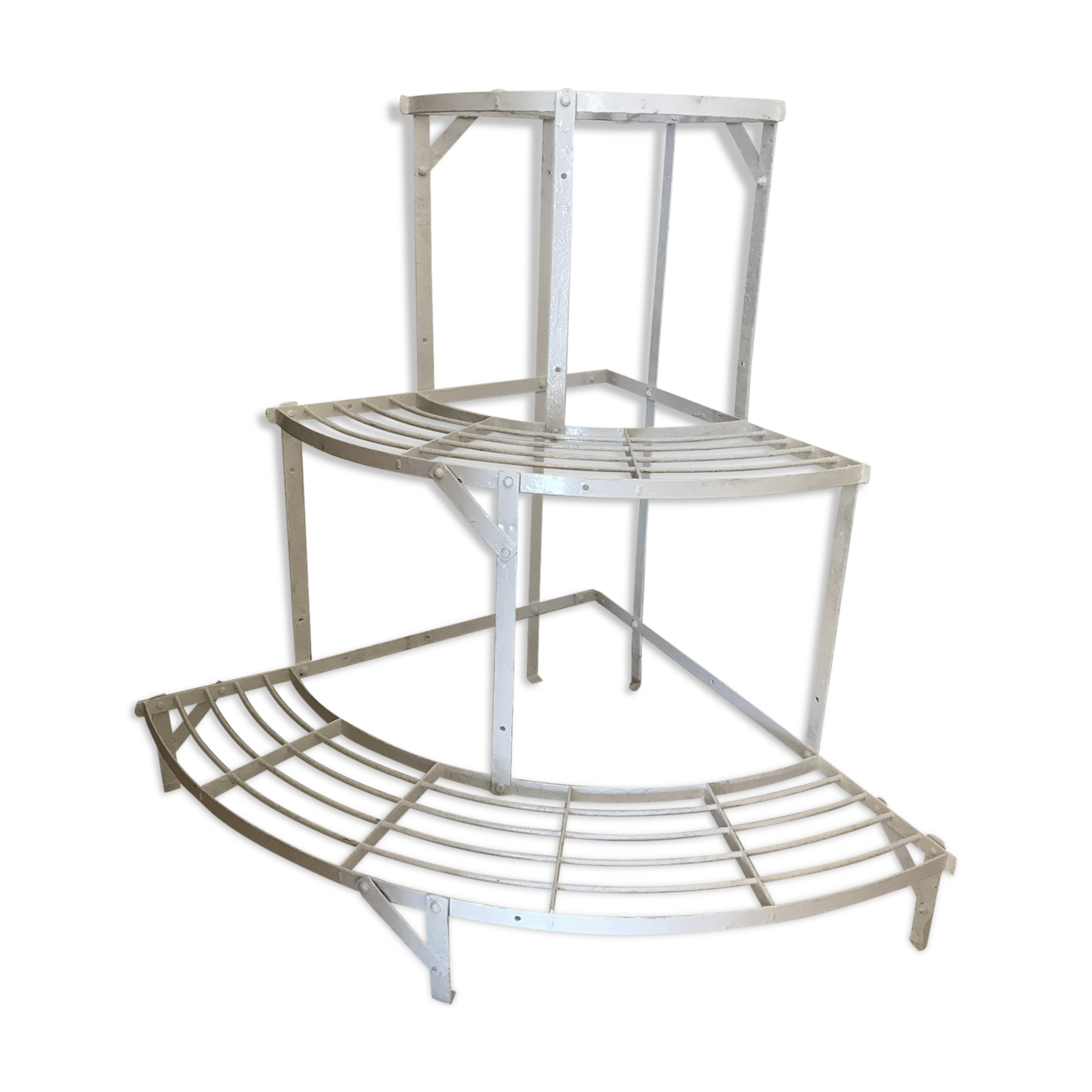 Wearing old wrought iron plants