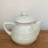 White ceramic teapot